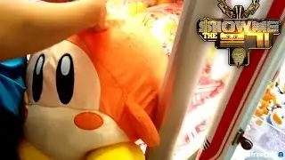일본 오자마자 첫 큰이득! UFO뽑기에서 성인 몸집만한 왕인형 뽑다! Japan UFO claw machine