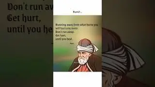 🌹 Rumi Wisdom: Don&rsquo;t Run From Pain | Heal Through Strength ✨ #Shorts #youtubeshorts #shortsfeed
