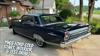 1965 Ford Galaxie 500 LTD Cold Start, Interior Tour, And Short Test Drive