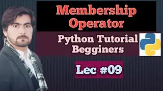 9. Membership Operator in Python || Python Tutorials Begginers-Urdu-Hindi || 4IT Students