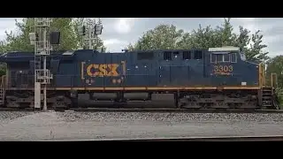 CSX 3303 AND 5311 Intermodal #train #csx_trains