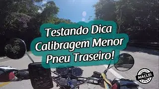 TESTANDO CALIBRAGEM MAIS BAIXA NO PNEU TRASEIRO DA CHOPPER ROAD!
