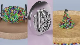 Magnetic Mayhem! 🧲 Thousands of Steel Balls & Cubes in Blender Rigid Body Physics Simulation