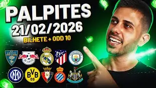 PALPITES DE FUTEBOL DO DIA 21 02 2026 + BILHETE PRONTO E M&Uacute;LTIPLA ODD ALTA