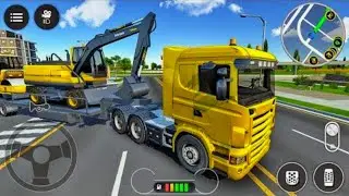 🚧New Large City Road Construction Simulator game - 🛑Rescue excavator Game - Android Gameplay