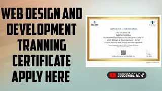 Web Design And Development Training Certificate Kaise Banaye | Skill India Digital Platform Courses
