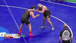 Cohlton Schultz vs Jordan Wood AMAZING GAME  | 2022 NCAA Wrestling Championshis Semifinal  ( HWT )