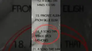 billie eilish 30 day  song challenge day 18 credit to @billiesfantasy2281  &lrm;#30daysofbe
