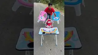 Небольшой набор из 4 стульев и столика против прямоугольного столика Playgro 🔥