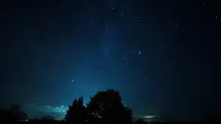 Timelapse of multiple sunsets, the moon and the stars' movement.
