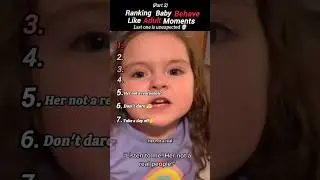 Ranking Baby Acting like an Adult Moments ever 🤣😊| Try not to laugh (part2)#viral #shorts #baby