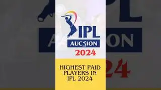 Highest paid player in the ipl 2024 auction. #shortsfeed #ipl #ipl2024