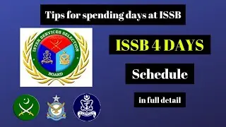 ISSB 4 Days Complete Schedule