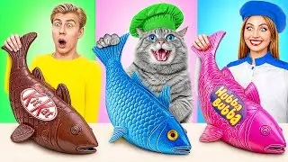 Кулинарный Челлендж: Я против Бабушки с Котиком | Потрясающие Кухонные Лайфхаки от Multi DO Smile