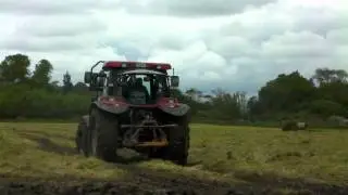 huge Case Tractor  Mudding
