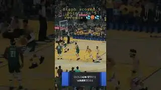 Steph scored 5 points in 5 seconds 💦🏀💦 #shorts