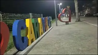 Enfeite de natal na cidade de Caravelas rua do porto.