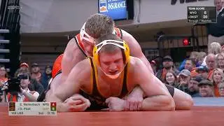 184lbs Dustin Plott (Oklahoma State) vs Eddie Neitenbach (Wyoming)