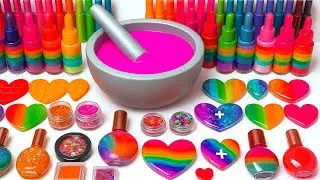 Satisfying Video DIY Making Slime Mixing Toothpaste Eyeshadow Makeup Cosmetics ASMR Slime Relax