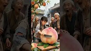 ☑️ when chinki🤣find treasure💰🪙 in this fruit 🍑🤯