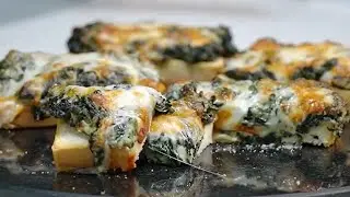 Creamy Spinach and Mozzarella Melts using the HYSapientia Air Fryer Oven.