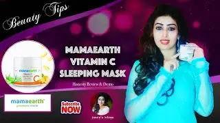 mamaearth sleeping mask Review &Demo/jancy's vlog