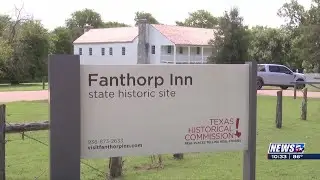 Fanthorp Inn State Historic Site&rsquo;s cedar elm tree cut down following damage from Beryl