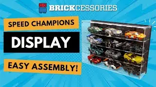 Brickessories Assembly of Display Case for 12 LEGO Speed Champions