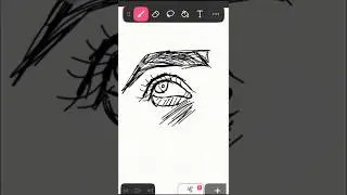 Easy Eye Drawing with Flipa clips #editing #eyedrawing #viral #art