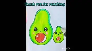 How To Draw a Cute Avocado 🥑 | EASY Step by Step Drawing, Painting & Coloring for Beginners