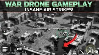 War Drone Game Gameplay 🔥 High-Tech Drone Battle, Explosive Air Strikes & Ultimate Mission Win!