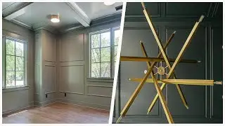 75 Medium Tone Wood Floor And Wall Paneling Home Office Design Ideas You'll Love 🔴