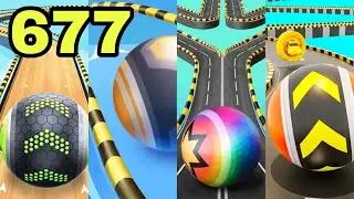 Going Balls - SpeedRun Challenge VS Action Balls, Rolling Balls, City Ball Run Walkthrough 677