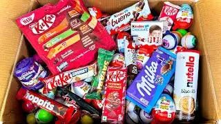 Chocolates And Surprise Eggs Unboxing Video || Box Of Candies and Kinder Joy || Satisfying ASMR 