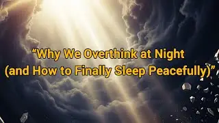 &ldquo;Why We Overthink at Night (and How to Finally Sleep Peacefully)&rdquo;