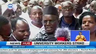University workers in KUSU and UASU protest Sh10.5B unpaid arrears from 2017–2025 CBAs