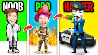 NOOB vs PRO vs HACKER In HYPER JOBS!? (ALL LEVELS!)