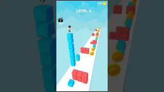 Cube Stacker Surfer 3D- All Level Gameplay Android,ios Level 4 | Android Gameplay Daily