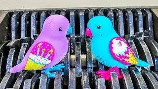 Shredding Singing Love Birds! What's Inside Giant Robotic Digibird Pets??