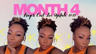 MONTH 4: FINGER COIL LOC UPDATE (2025)🧡 officially headband season 