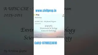 PrelimsPrep: A PYQ Rooted Prelims Program #upsc2026  #geography #prelims2026 #upscprelims