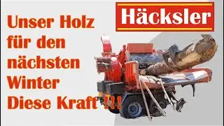 Hackschnitzel Extrem. Bis der Häcksler Eschlböck Biber 84 stehen bleibt und es nicht mehr packt.