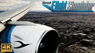 Microsoft Flight Simulator 2020 777-300ER Dense City Approach In Kuwait | ULTRA Graphics