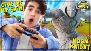 TROLLING ANGRY KID WITH *NEW* &ldquo;MOON KNIGHT&rdquo; SKIN IN FORTNITE! (ProPepper Fortnite Trolling)