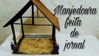 Diy - Manjedoura feita de jornal