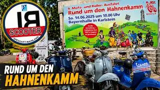 Vespa V50 | Moped Marathon | Rund um den Hahnenkamm | Piaggio SI | MSC Karlstein | Malossi 136