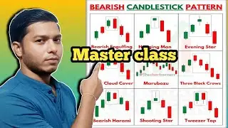 Bearish Candlestick Pattern Master Class #stockmarket #stockmarket #candlestick