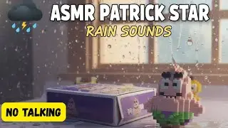 ASMR Patrick Star Building Blocks 🌧️ Cozy Rain & Relaxing Clicks No Talking