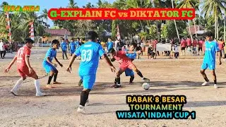 G-EXPLAIN FC vs DIKTATOR FC || Babak 8 Besar Turnament Futsal WISATA INDAH Mini Soccer Tomia 2023