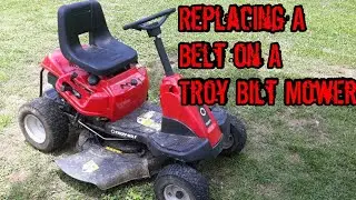 Как заменить ремень газонокосилки/лезвия на Troy Bilt TB30R